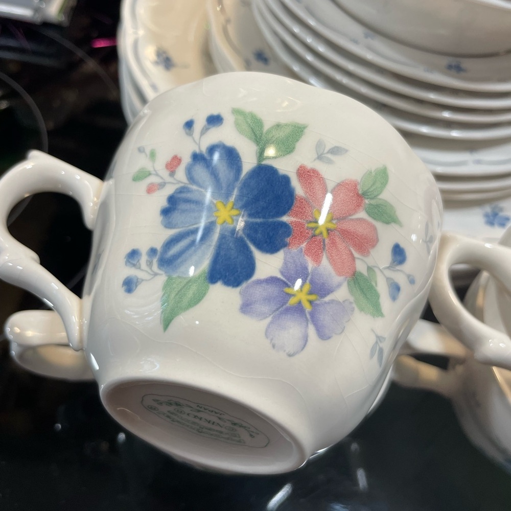Vintage 19 Pc Nikko China Dauphine Provincial Designs Nikko Peony Japan - Picture 2 of 9